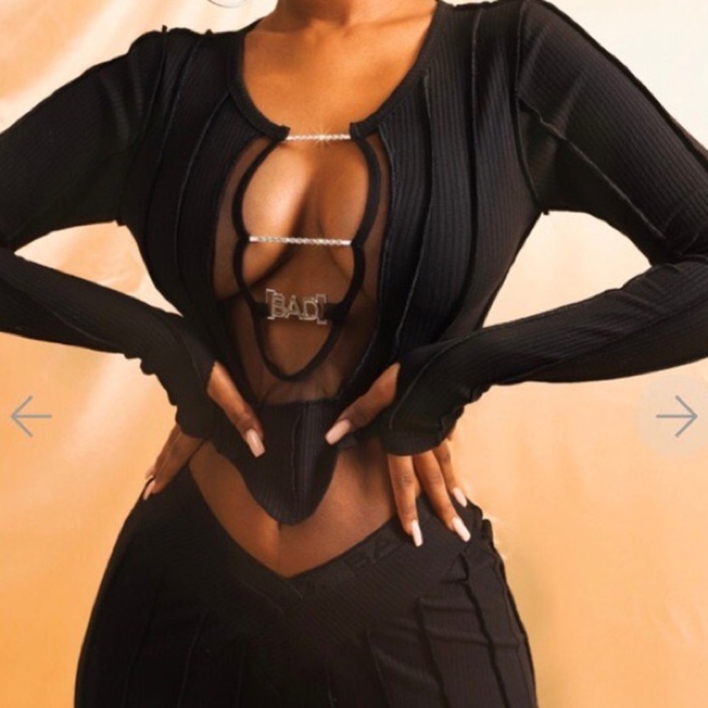 BAD SOCIETY CLUB Icy Ribbed Top